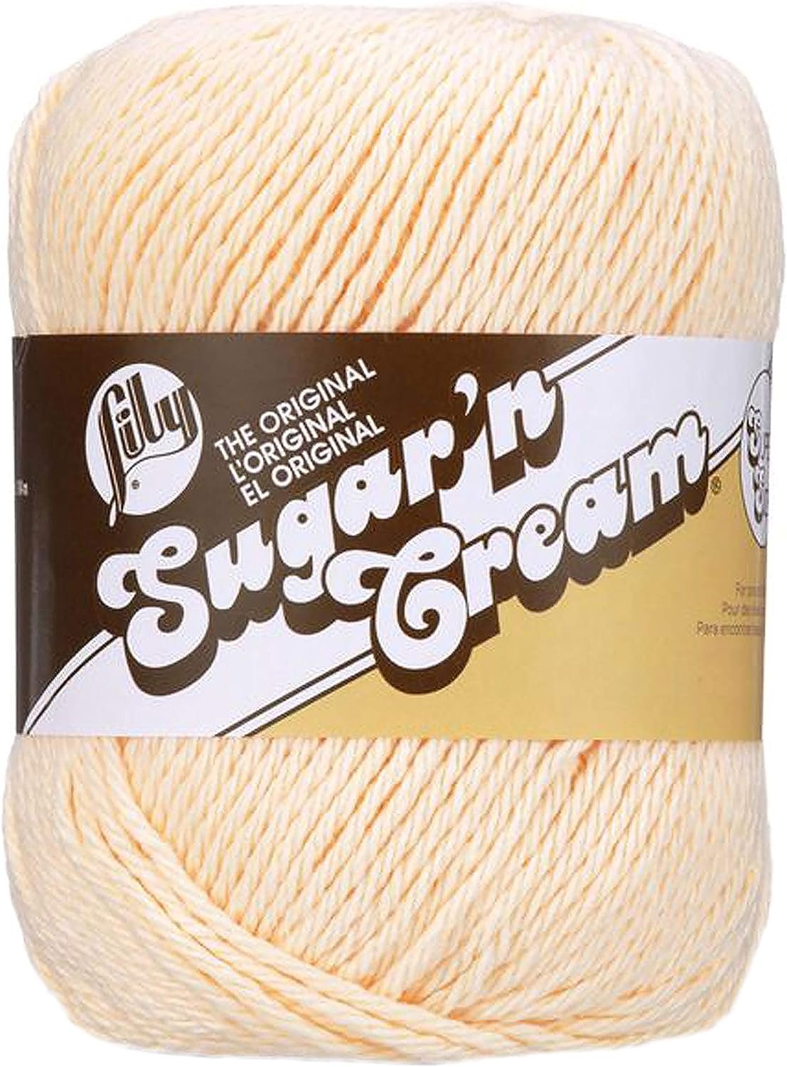 Lily Sugar 'N Cream Super Size Solid Yarn, 4oz, Gauge 4oz Medium, 100% Cotton, Big Ball - Indigo - Machine Wash & Dry
