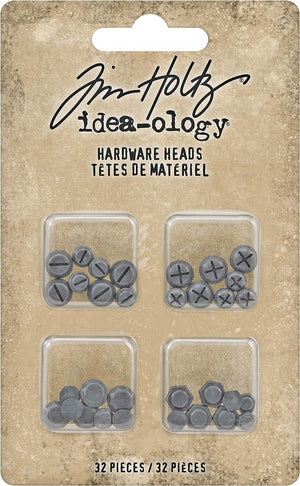 Tim Holtz, Advantus Hardware Heads Decoraive Ornaments, silver