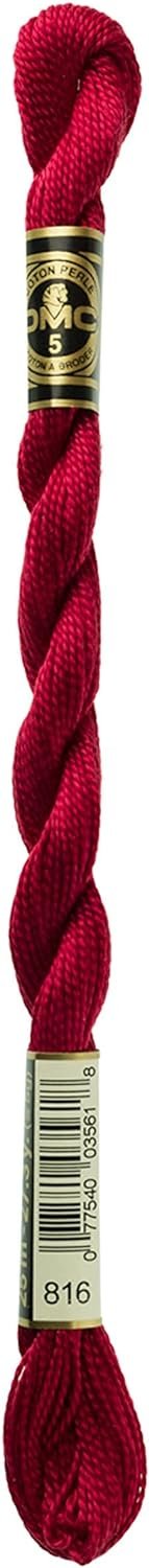 DMC 115 3-816 Pearl Cotton Thread, Garnet