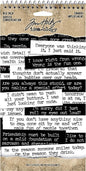 Tim Holtz, Advantus Big Talk Snarky Word Stickers, black and white