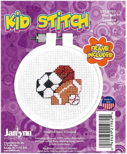 Janlynn Counted Cross Stitch Kit - 3" Round