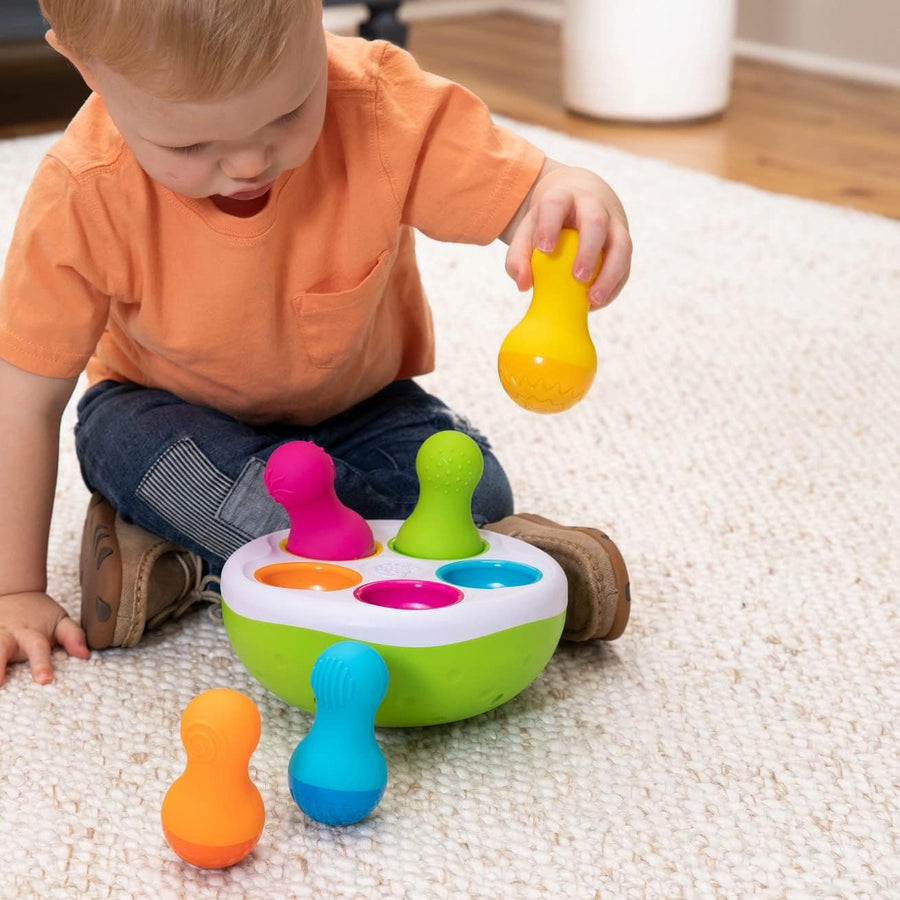 Fat Brain Toys SpinnyPins - Sensory & Motor Skills Toy for Babies & Toddlers