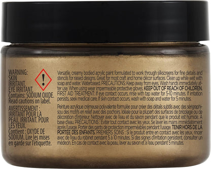 FolkArt 34940 Design Crème Paint, Gold, 3 oz, 3 Fl Oz (Pack of 1)