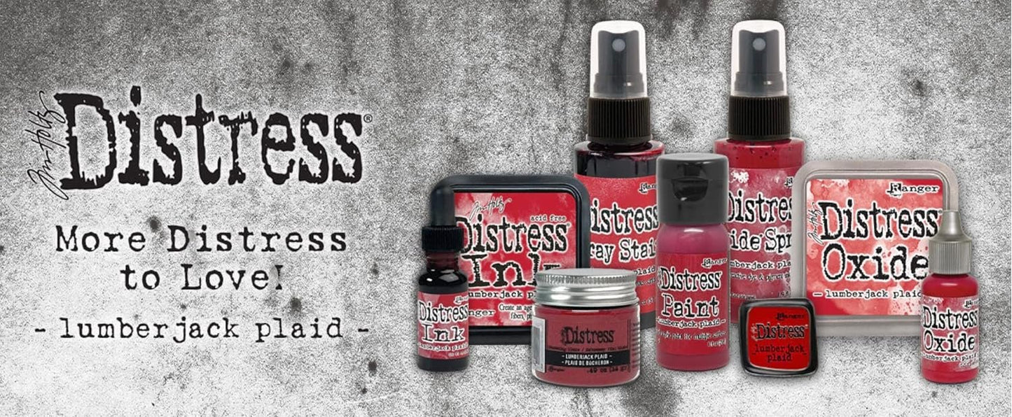 Bundle Tim Holtz Distress Full Set one of Each Available Item Lumberjack Plaid October 2022 ranger166
