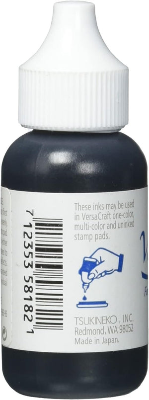 Tsukineko 1 Fluid Ounce VersaCraft Inker, Real Black