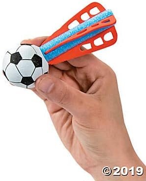 Fun Express Mini Sport Ball Foam Throwing Dart Missiles (Bulk Set of 24) Party Games and Favors