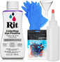 Rit Dye ColorStay Dye Fixative 8oz, Pixiss Tie Dye Accessories Bundle with Rubber Bands, Gloves, Funnel and Squeeze Bottle