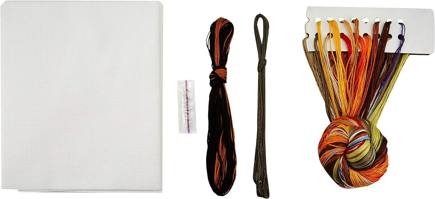 Janlynn 017-0111 Buck's County Farm Stand Counted Cross Stitch Kit, 16 x 12