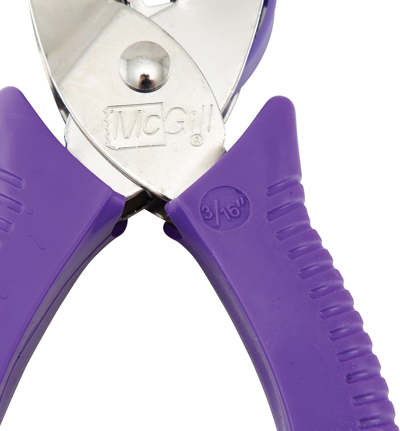 McGill 2" Reach Punchline Hole Punch, 3/16 Inch Round, Chrome/Purple (MCG53600C)