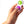 Load image into Gallery viewer, Fat Brain Toys Simpl Dimpl - Simple Dimple - Purple/Lime - Popping Fidget Keychain
