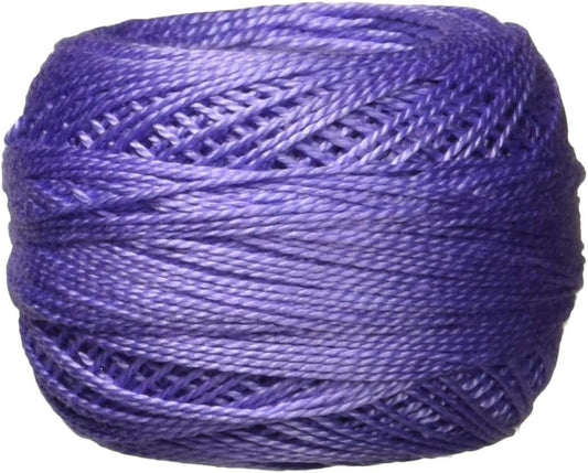 DMC 116 8-340 Pearl Cotton Thread Balls, Medium Blue Violet, Size 8
