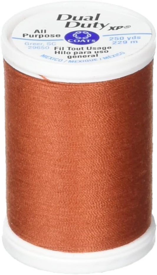Coats: Thread & Zippers Dual Duty XP General Purpose Thread, 250-Yard, Paprika