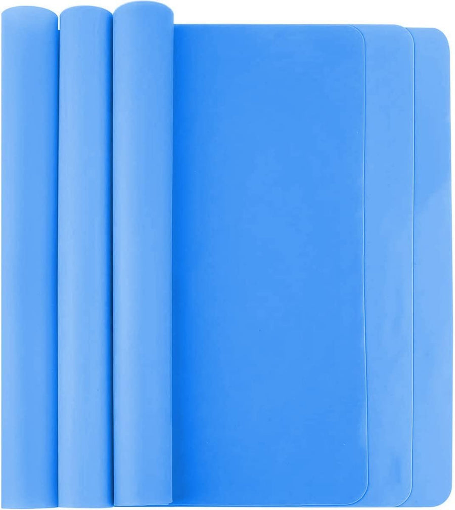 Blue Silicone Mat 3 Pack