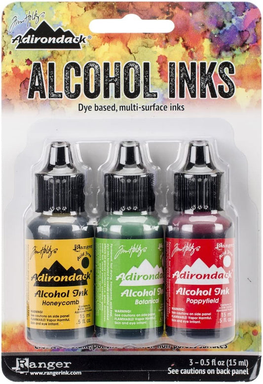 Ranger Adirondack Brights Alcohol Ink, 0.5-Ounce, Conservatory-Honey Comb/Botanical