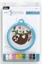Bucilla 47892E My 1st Stitch Counted Cross Stitch Kit, 3", Sloth