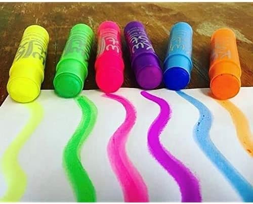 The Pencil Grip Kwik Stix Neon Paint Pens, Tempera Paint Pens, Super Quick Drying, Assorted Neon Colors, 72 Count - TPG-626