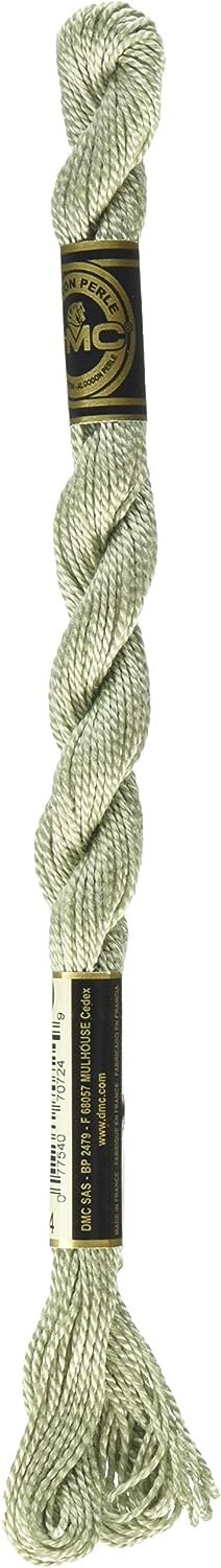 DMC 115 5-524 Pearl Cotton Thread, Very Light Fern Green, Size 5
