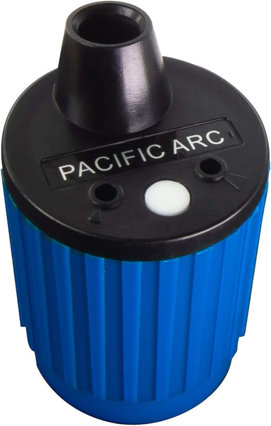 Pacific Arc Hand Held Rotary Lead Pointer with Sharp and Blunt Settings and Lead Cleaner, Blue