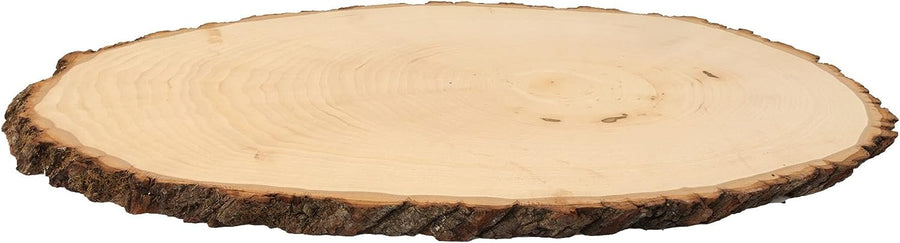 Walnut Hollow Basswood Round Large with Live Edge Wood - for Wood Burning, Home Décor, and Rustic Weddings