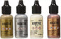 Tim Holtz Ranger Adirondack Alcohol Ink Metallic Mixatives, Bundle of 4 Colors - Pearl, Copper, Silver and Gold