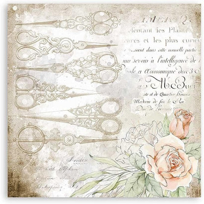 STAMPERIA INTERNATIONAL, KFT Stamperia-Scrapbooking Pad-Romantic Threads, 12 x 12 inches, Multicoloured