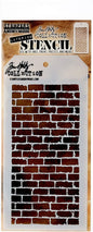 Stampers Anonymous Tim Holtz Layered Stencil 4.125"X8.5", Bricked
