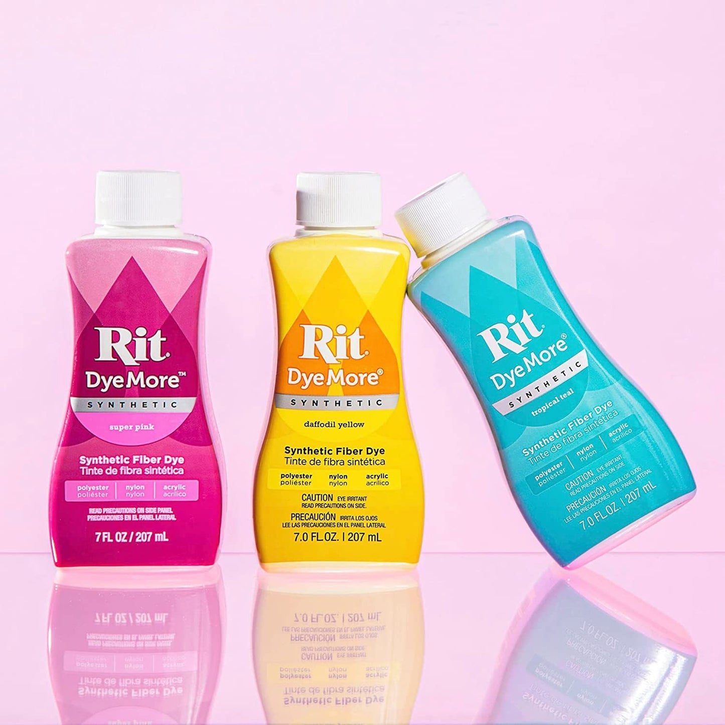 Synthetic Rit Dye More Liquid Fabric Dye - Ultimate Synthetic Rit Dye Accessories Kit - Available in Multiple Colors - 7 Ounces - Kentucky Sky