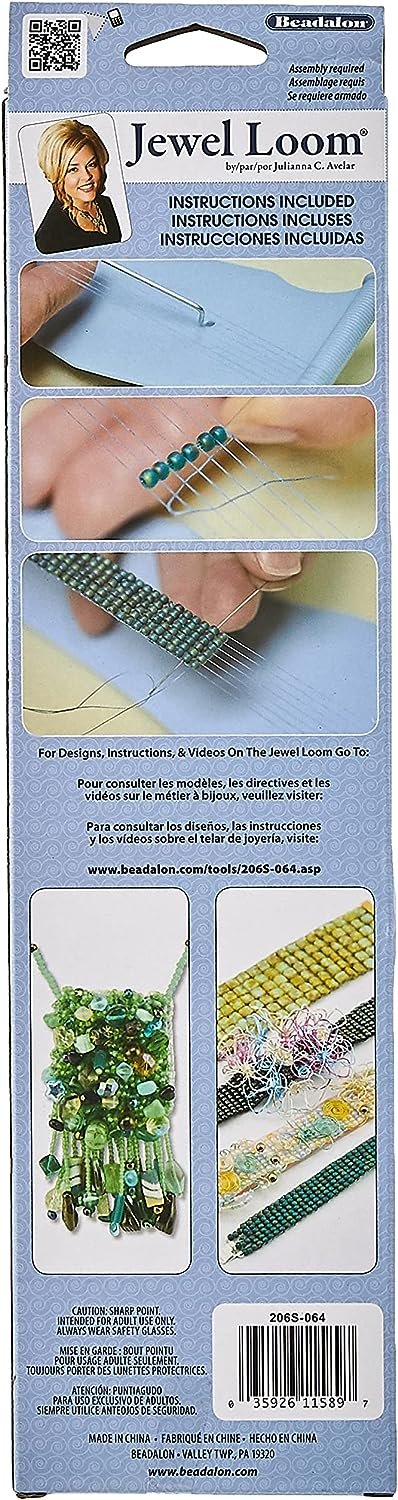 Beadalon Jewel Loom Kit: Beading Loom, Needle, Threader, Pouch