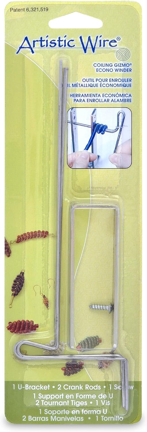 Artistic Wire Coiling Gizmo Econo Winder, 2 rods, 3.0 mm / 0.12 in and 2.0 mm / 0.08 in