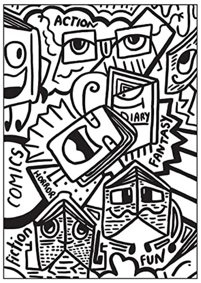 The Official Doodle Boy™ Coloring Book (Dover Design Coloring Books)