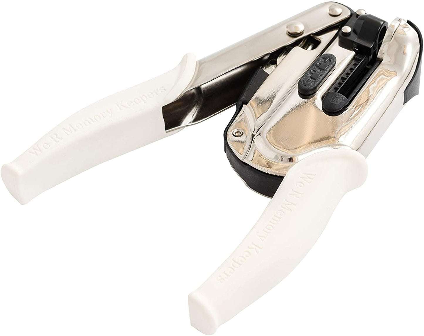 Euro Hook Power Punch by We R Memory Keepers | White Comfort Handle | 1.5-inch reach