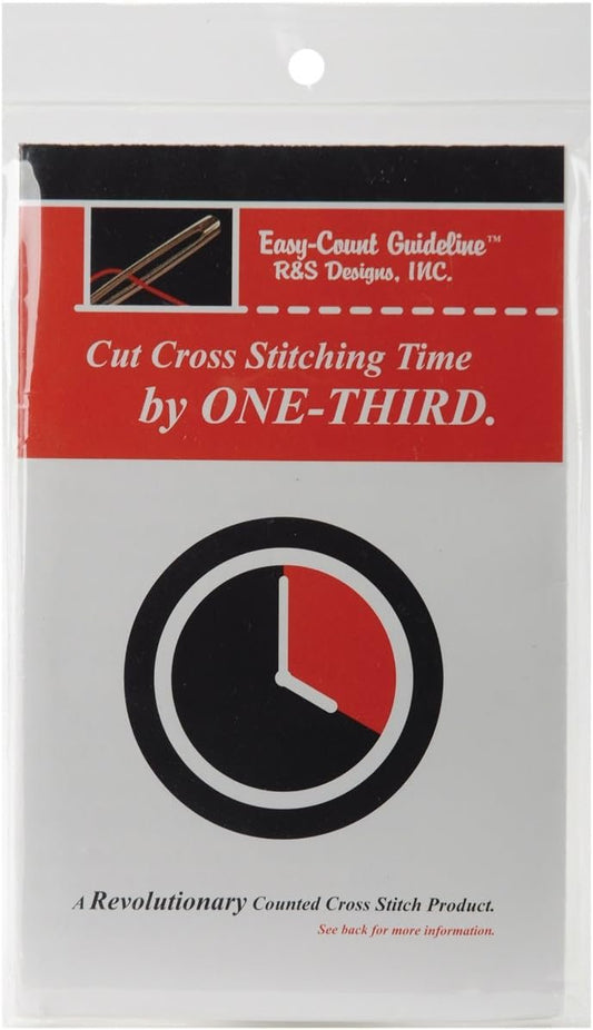 R & S Designs Easy-Count Guideline, 100-Yard, Red