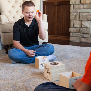 Fat Brain Toys Box N Balls - Open-Ended Trick-Shot Game for Ages 5 to Adult