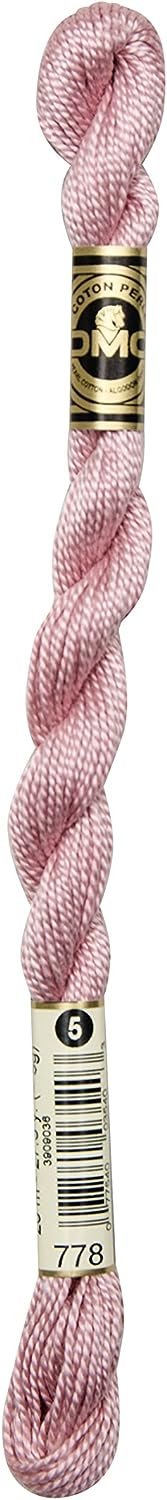 DMC 115 5-778 Pearl Cotton Thread, Very Light Antique Mauve, Size 5