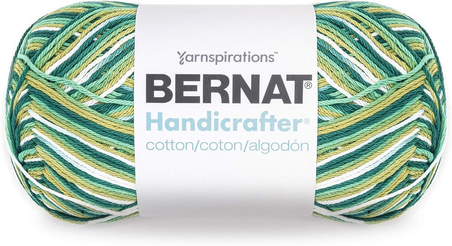 Bernat Handicrafter Cotton Yarn, Gauge 4 Medium Worsted, June Bug