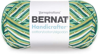 Bernat Handicrafter Cotton Yarn, Gauge 4 Medium Worsted, June Bug