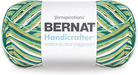 Bernat Handicrafter Cotton Yarn, Gauge 4 Medium Worsted, June Bug
