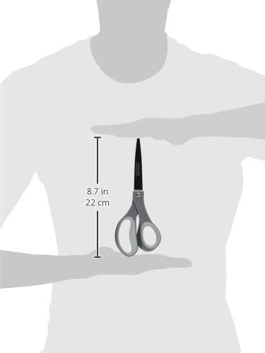 Fiskars 1541301001 Non-Stick Titanium Softgrip Scissors, 8" Length, 3 1/10" Cut