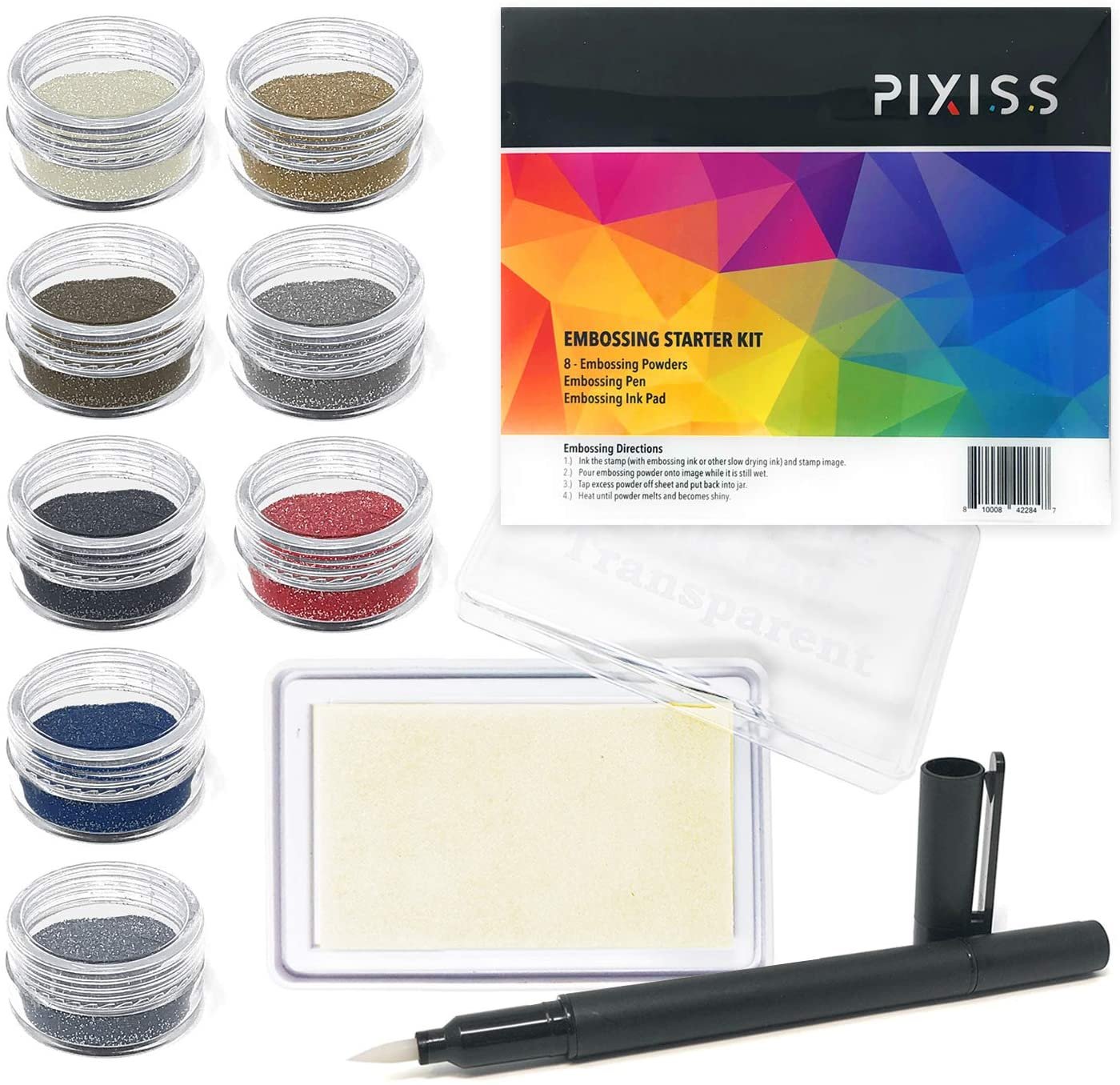 Glitter Embossing Ink Powder Starter Kit Embossing Powder Pigment