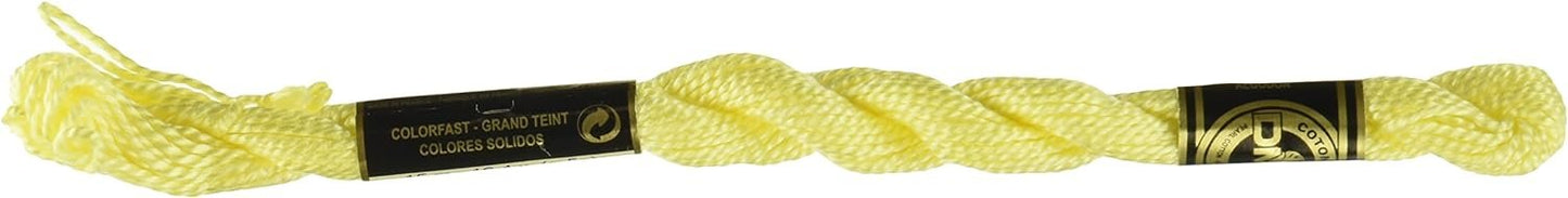 DMC 115 3-445 Pearl Cotton Thread, Light Lemon