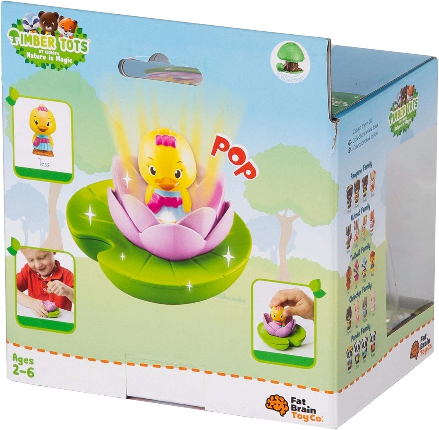 Fat Brain Toys Timber Tots Lite-Up Water Lily - Classic Imaginative Play for Ages 2+