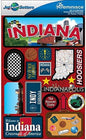 Reminisce Jet Setters 2 3-Dimensional Sticker, Indiana