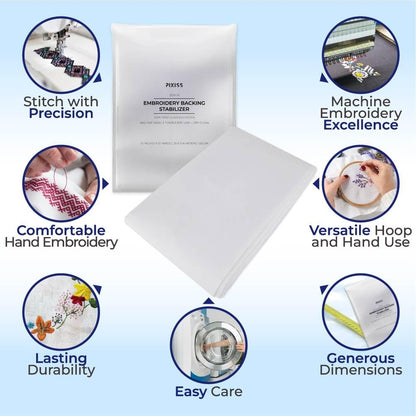 Odif 505 Fabric Adhesive Spray (7.2oz 3pk) with Embroidery Stabilizer (55gsm 10yds x 10in) - Fabric Stabilizer 505 Spray with Hand Embroidery Compatible Cut Away Stabilizer for Machine Embroidery