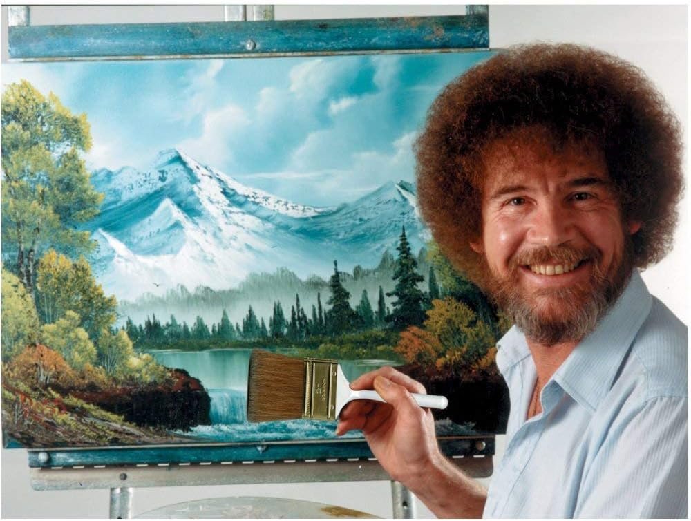 BobRoss Liquid Acrylic White Paint For Landscapes Florals and Wildlife