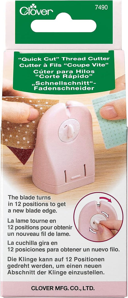 Clover Needlecraft Inc. Quick Cut Thread Cutter Notion, Pink