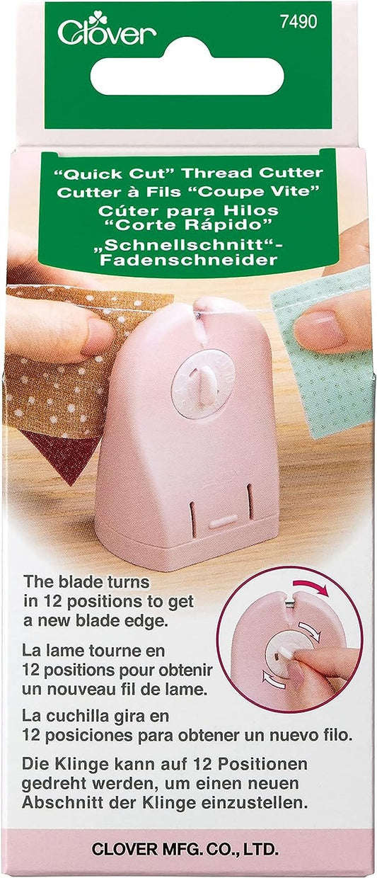 Clover Needlecraft Inc. Quick Cut Thread Cutter Notion, Pink