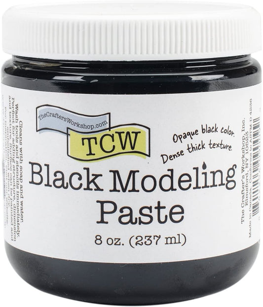 CRAFTERS WORKSHOP TCW9009 Modeling Paste 8oz-Black, 7.11 x 7.36 x 7.87 cm