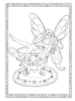 Adult Coloring Enchanted Fairies Coloring Book (Adult Coloring Books: Fantasy)