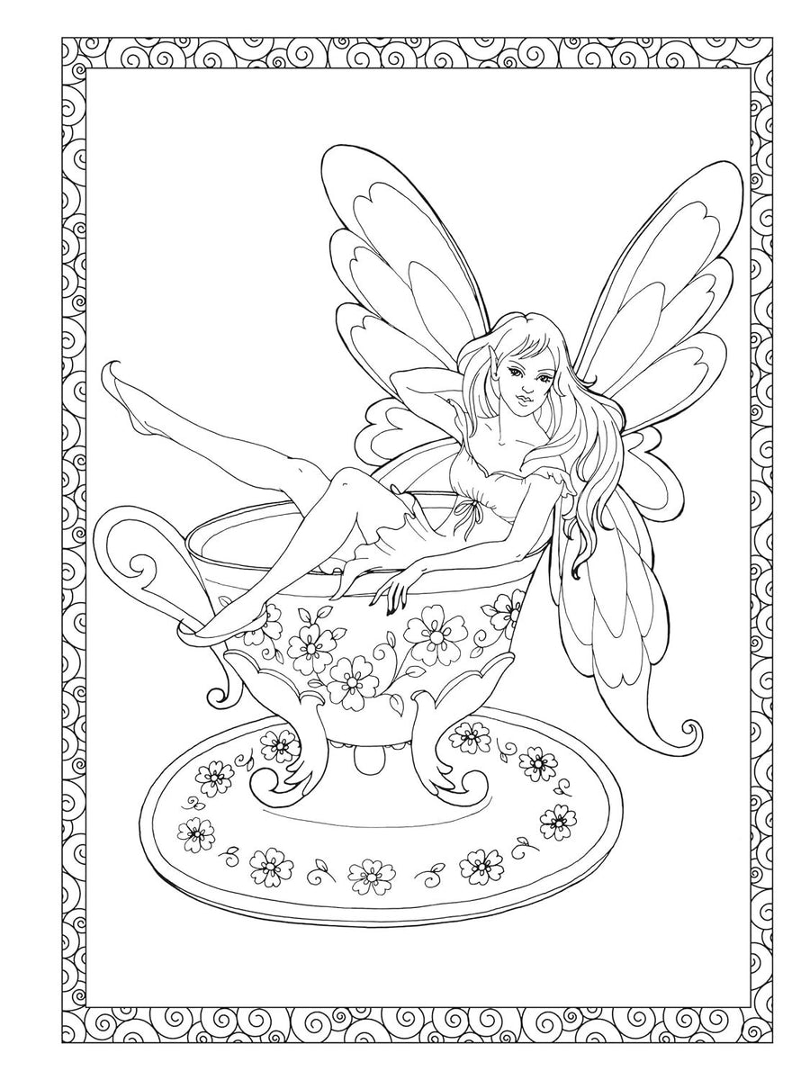 Adult Coloring Enchanted Fairies Coloring Book (Adult Coloring Books: Fantasy)