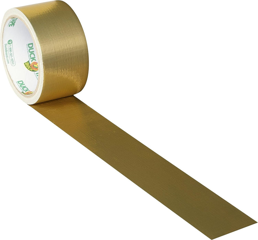 Duck Brand 280748 Duct Tape, Single Roll, Metallic Gold